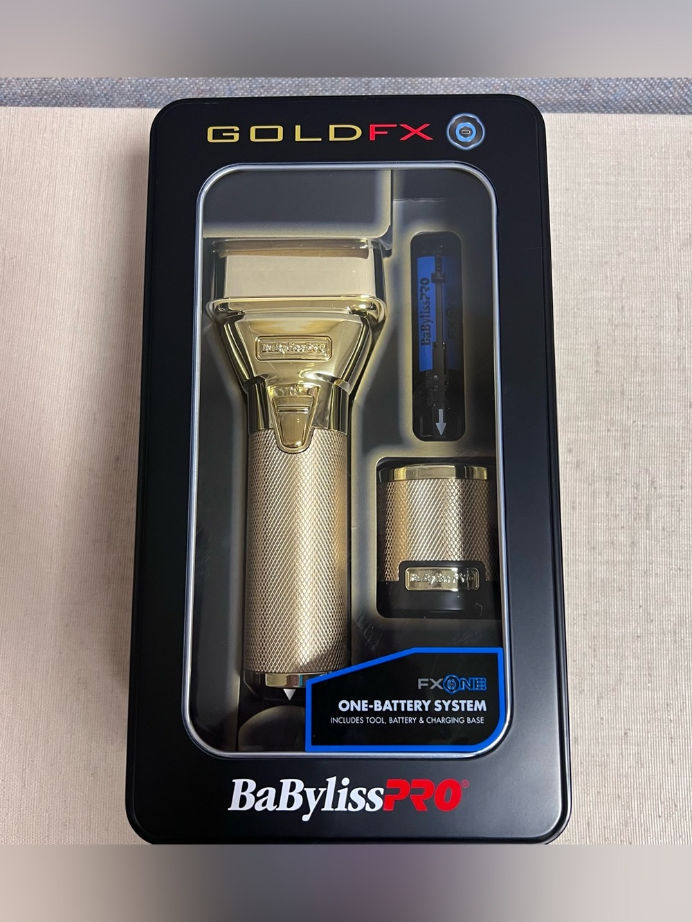 BabylissPro GoldFX FXONE Double Foil Shaver Model FX79FSG NEW